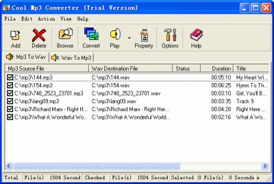 Super MP3 Wav Converter 1.6.0 screenshot