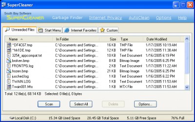 SuperCleaner 2.95 screenshot