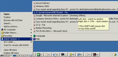 Switch Window 1.0.1 screenshot