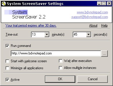 System ScreenSaver 2.2 screenshot