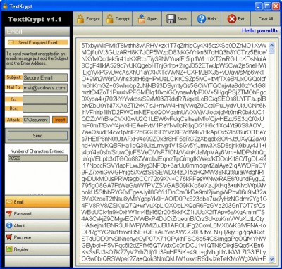 TextKrypt 1.1 screenshot