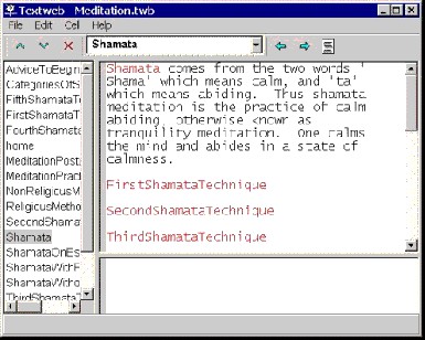 Textweb 1.2 screenshot