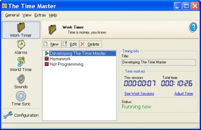 The Time Master 1.3 screenshot