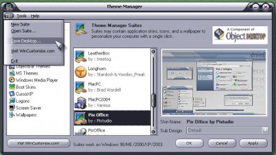 Theme Manager 2.3 screenshot