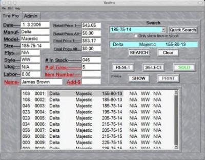 TirePro 3.1 screenshot