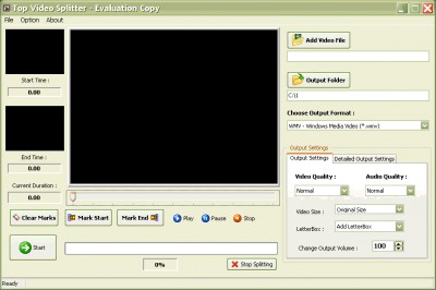 Top Video Splitter 2.0 screenshot