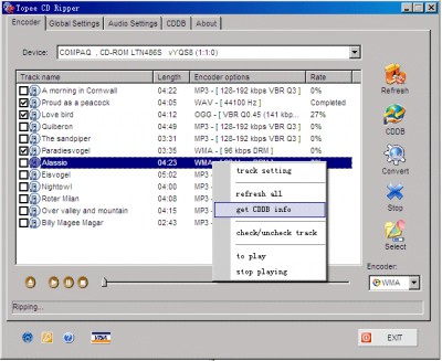 Topee CD Ripper 1.2.64 screenshot