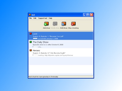 Torrent Episode Downloader 0.972 screenshot