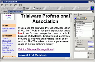 Trialware Submit 3.200 screenshot