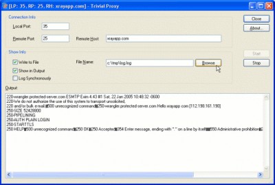 Trivial Proxy 1.6 screenshot