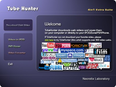 TubeHunter 9.5 screenshot