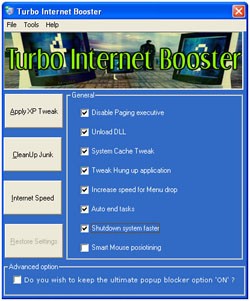 Turbo Internet Booster 2.1 screenshot