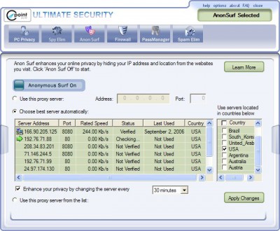 Ultimate Security Suite 2.04 screenshot