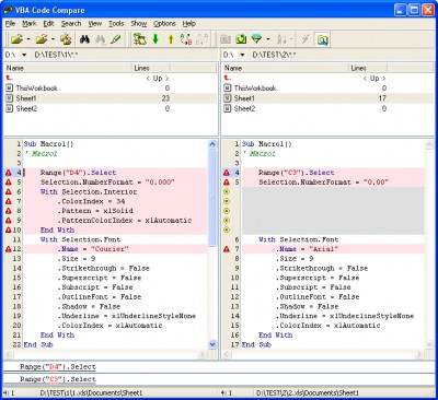 VBA Code Compare 0.4 screenshot