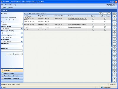 VersaCRM 2.0.0 screenshot