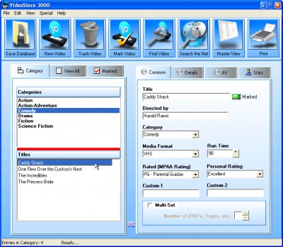 VideoStore3000 1.00 screenshot