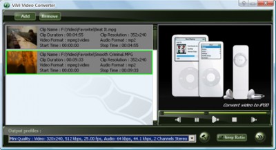 ViVi iPod Converter 2.1.10 screenshot