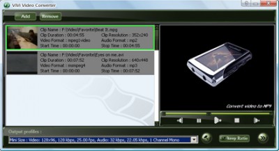 ViVi MP4 Converter 2.1.10 screenshot