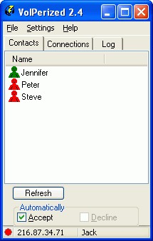 VoIPerized 2.4 screenshot