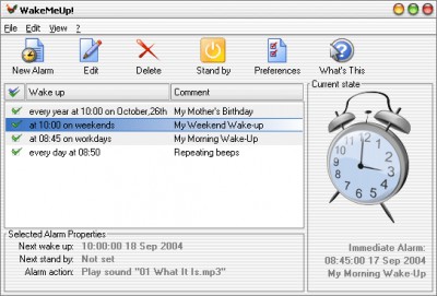 WakeMeUp! 1.8.5.34 screenshot