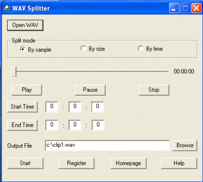 WAV Splitter 1.4.0.5 screenshot