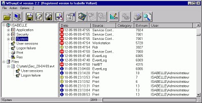 WDumpEvt 2.2 screenshot