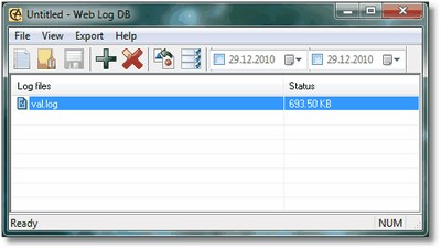 Web Log DB 3.8 screenshot