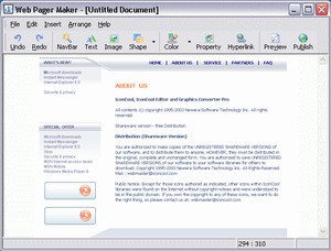 Web Page Maker 3.0 screenshot
