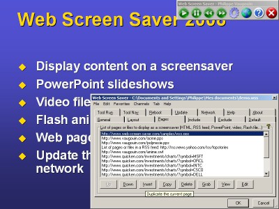 Web Screen Saver 2010SE screenshot
