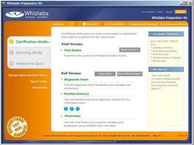 Whizlabs J2EE Certification Kit 6.0.1 screenshot