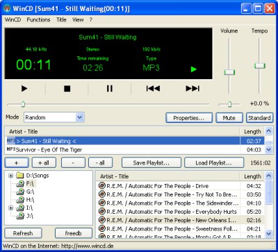 WinCD 2.71 screenshot