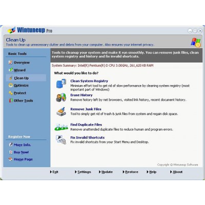 Wintuneup Pro 1.02 screenshot