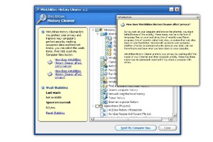 WinUtilities History Cleaner 3.95 screenshot