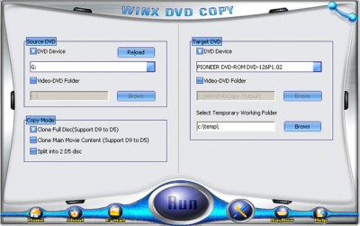 WinX DVD Copy 6.6.5 screenshot