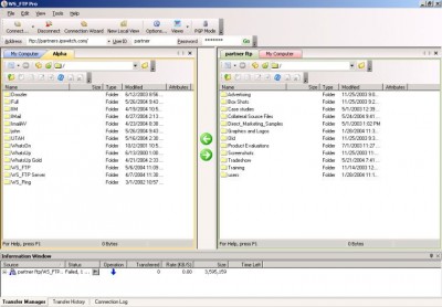 WS-FTP Pro 9.02 screenshot