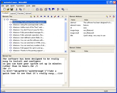 Xtreeme WebsMill Free Edition 1.0 screenshot