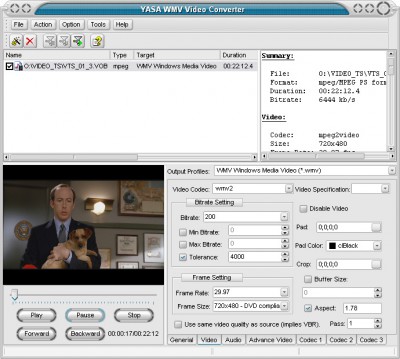 YASA WMV Video Converter 4.3.87.182 screenshot