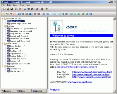 zNote 1.0.2 screenshot